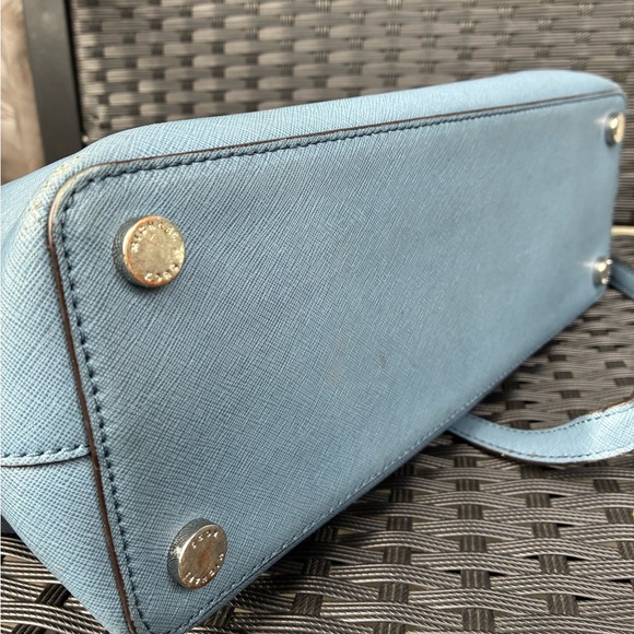 Michael Kors Bag,Michael Kors Sky Blue Satchel - Picture 8 of 14